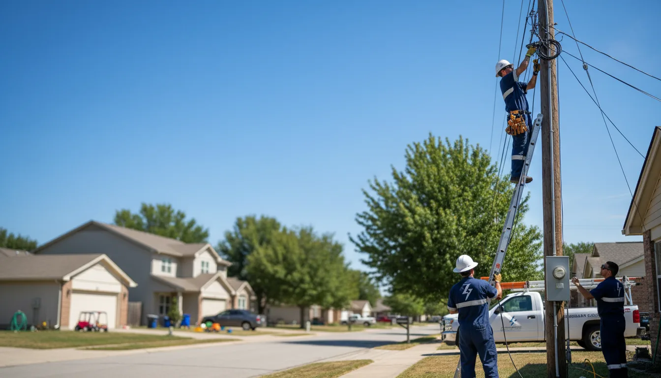 Residential electrician providing installation services in Liberty, TX